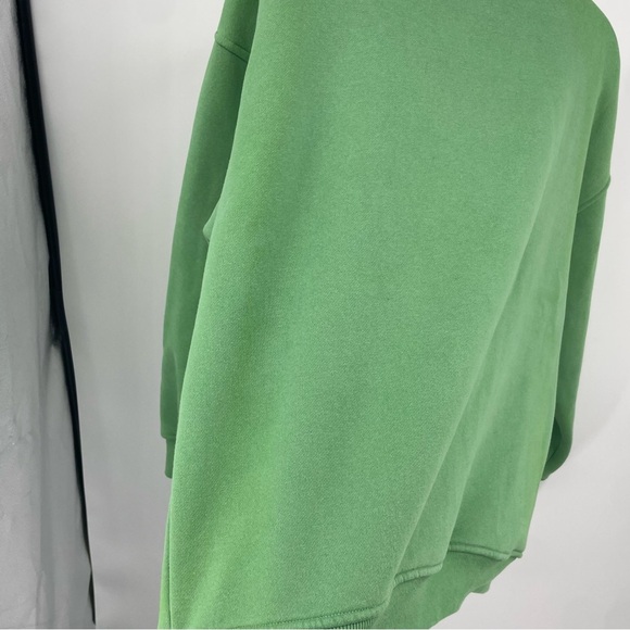 Bailey rose Malibu Athletics Oversized crewneck sweatshirt tennis Sz L green - Picture 6 of 10